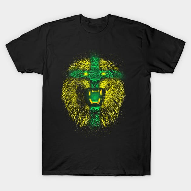 Yellow lion T-Shirt by barmalisiRTB